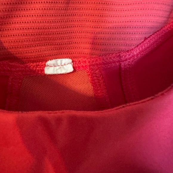 LULULEMON Orange Scoop Neck Tank Top with Cinch Hem | Size: 6 - Picture 2 of 7